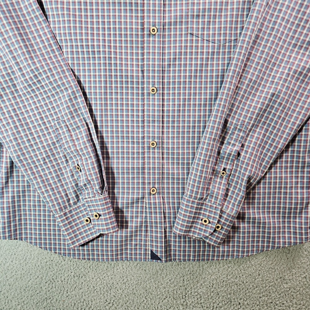 Untuckit Shirt Men XL‎ Slim Fit Button Up Long Sleeve Multicolor Plaid - Picture 2 of 10